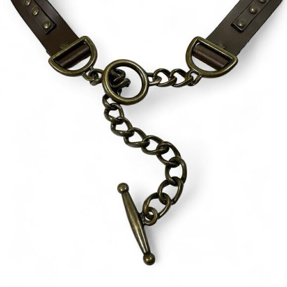 Marc Bernstein Leather Belt Size M/L Western Cowgirl Core Festival - Picture 2 of 13